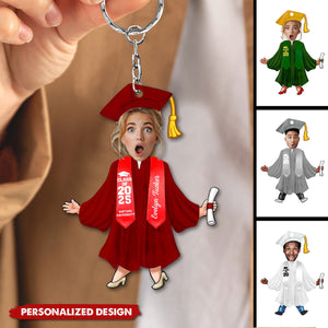 Photo Graduation Gift-Personalized Keychain-Class Of 2025