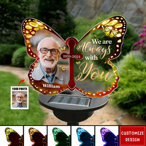 Custom Photo Your Wings Were Ready - Personalized Custom Solar Light