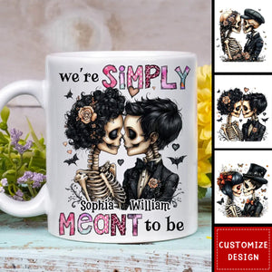 Personalized Couple Gift We're Simply Meant To Be Mug