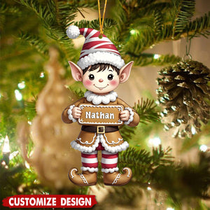 Personalized Elf Ornament-Gift For Kids-2024 New Release