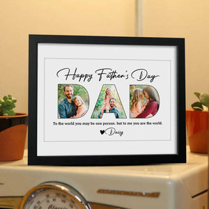 Personalized Upload Photo Happy Father's Day Picture Wooden Plaque