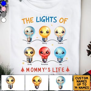 Personalized Gift For Grandma The Lights of life Shirt