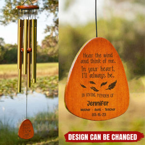 In The Loving Memory Wind Chimes Personalized Gifts