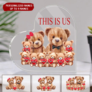 This is Us Bear Family Personalized Acrylic Plaque