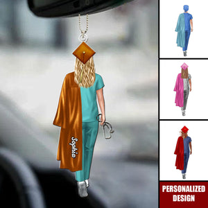 Nursing Graduation-Personalized Car Ornament-Gift for Nurse,CNA