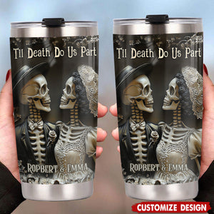 Til Death Do Us Part - Personalized Couple Tumbler - Anniversary Gift For  Husband,Wife