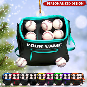 Personalized Baseball Bag Christmas Ornaments-Gifts For Baseball Lovers-2024 New Release