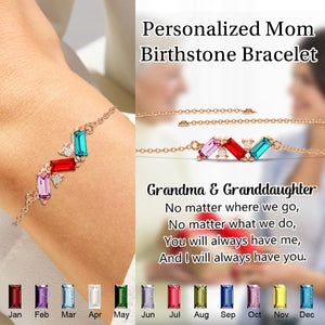 Personalized Mom/Grandma Birthstone Bracelet