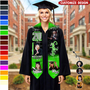 Personalized Photo She Believed She Could So She Did Graduation Gift Stoles