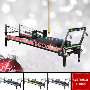 Personalized Pilates Equipment Acrylic Christmas Ornament - Gift For Pilates Lovers - 2024 New Release