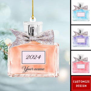 Personalized Perfume Bottle Christmas Ornament Gift For Perfume Lovers - 2024 New Release