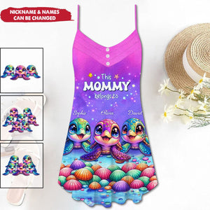 This Grandma belongs to Colorful Turtle Personalized Summer Dress