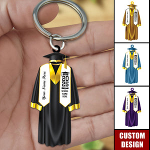 Personalized High School & Collage Graduation Keychain, Graduation Gift