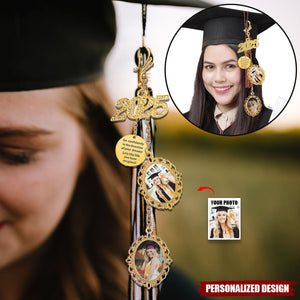 Personalized Class Of 2025 Graduation Tassels Charm With Photos