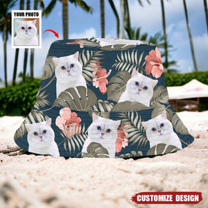 Personalized Pet Photo Hawaiian Bucket Hat - Gift For Pet Lover