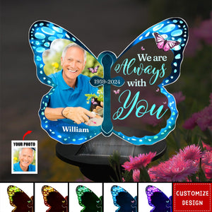 Custom Photo Your Wings Were Ready - Personalized Custom Solar Light