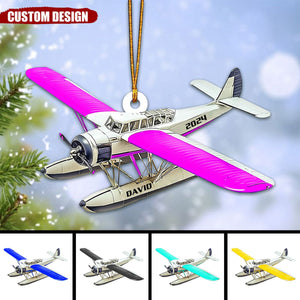 Personalized Airplane Christmas Ornament - 2024 New Release