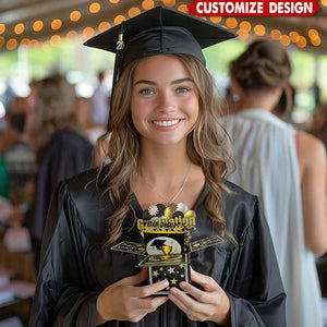 Personalized Handmade 3D Graduation Pop Up Box Card with Money Envelope and Greeting Card Graduation Congratulations Gift for Graduates