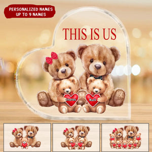 This is Us Bear Family Personalized Acrylic Plaque