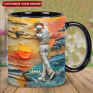 Golf Is My Life - Personalized Golf Coffee Mug