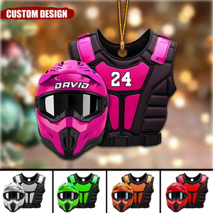 Personalized Dirt Bike Christmas Ornament - 2024 New Release