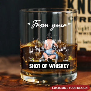 Promise To Always Be By Your Side - Personalized Whiskey Glass, Gifts For Couple