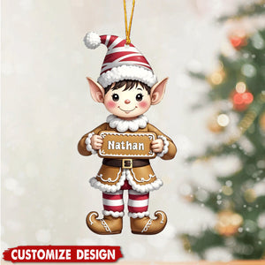 Personalized Elf Ornament-Gift For Kids-2024 New Release