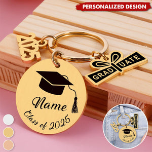 Personalized Class of 2025 Keychain Gift-College High School Graduation Gifts