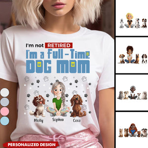 Full-time Dog Mom-Personalized T-Shirt