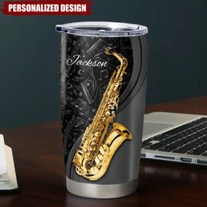 Personalized Saxophone Tumbler-Gift For Saxophone Lover