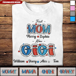 4th Of July First Mom Now Grandma Personalized Shirt