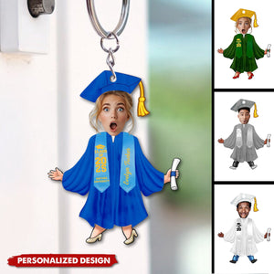 Photo Graduation Gift-Personalized Keychain-Class Of 2025