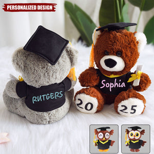 Graduation Bear-Personalized Stuffed Bear-Gifts for Graduates