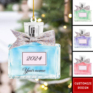 Personalized Perfume Bottle Christmas Ornament Gift For Perfume Lovers - 2024 New Release