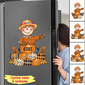 Fall Seasons, Pumpkin Grandma- Mom Personalized Sticker Decal