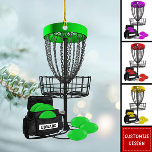 Personalized Disc Golf Christmas Ornament Gift for Disc Golf Lover - 2024 New Release