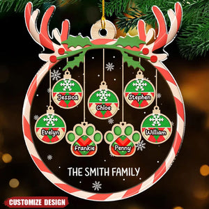 Personalized Family Acrylic Ornament - Gift For Your Family - 2024 New Release