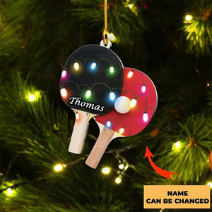 Personalized Table Tennis Rackets Acrylic Ornament - Gift For Table Tennis Lovers - 2024 New Release