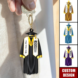 Personalized High School & Collage Graduation Keychain, Graduation Gift