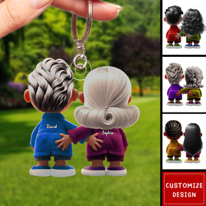 Personalized Gifts For Couple Acrylic Keychain