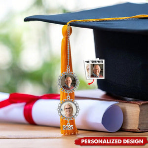 Personalized Graduation Cap Photo Charm Class Of 2025