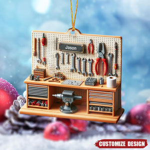 Personalized  Mechanic Tool Box Ornament - 2024 New Release