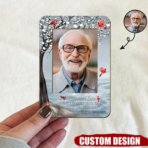 I Will Carry You With Me Until I See You Again, Personalized Picture Frame, Custom Photo Car Visor Clip