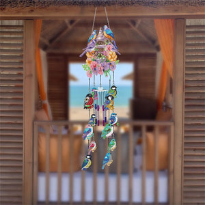 DIY Diamond Painting Double Sided 3D Wind Chime Pendant Hanging Kit