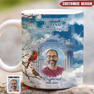 Hold You In My Heart Until Hold You In Heaven Upload Photo Personalized Mug