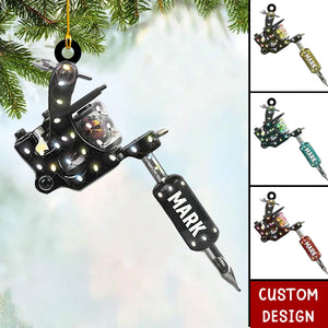 Personalized Tattoo Machine Christmas Ornament Gift For Tattoo Artist - 2024 New Release