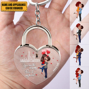 Personalized Couple Acrylic Keychain - Gift Idea For Couple