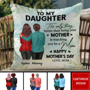 To My Daughter From Mom - Personalized Pillow - Mother's Day Gift For Daughter