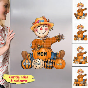 Fall Seasons, Pumpkin Grandma- Mom Personalized Sticker Decal