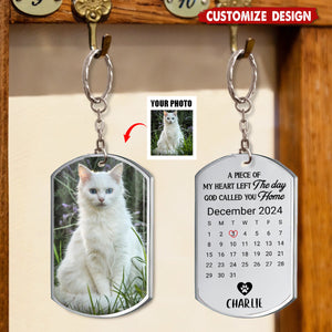 Custom Photo A Loyal Heart Never Fades-Memorial Personalized Keychain-Gift For Pet Lover